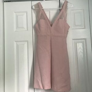BCBGeneration rose smoke mini dress w lace details